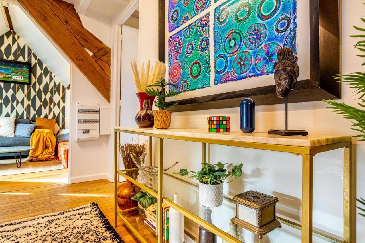 Art & Curiosity Cabinet Style Appartement With Paris View, Villa Des Ammonites Мёдон Экстерьер фото