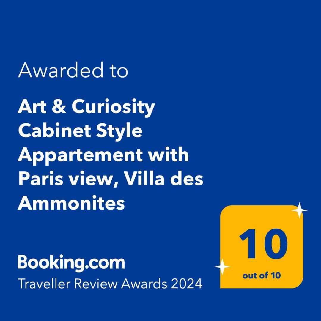 Art & Curiosity Cabinet Style Appartement With Paris View, Villa Des Ammonites Мёдон Экстерьер фото